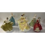 6 Royal Doulton Figurines. Lynne, Ninette, Top O T