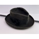 Robert Browning's Fedora hat initialled to the ins