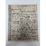 Livingston (David), A 2 page letter relating to th