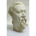 A Bust of Robert Browning by his son Robert Barret