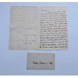 A letter from Robert Browing to Robert Browning Se