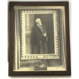 An oak frame photo of a painting by Robert Brownin