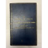 A blue leather bound edition titled the treaty of