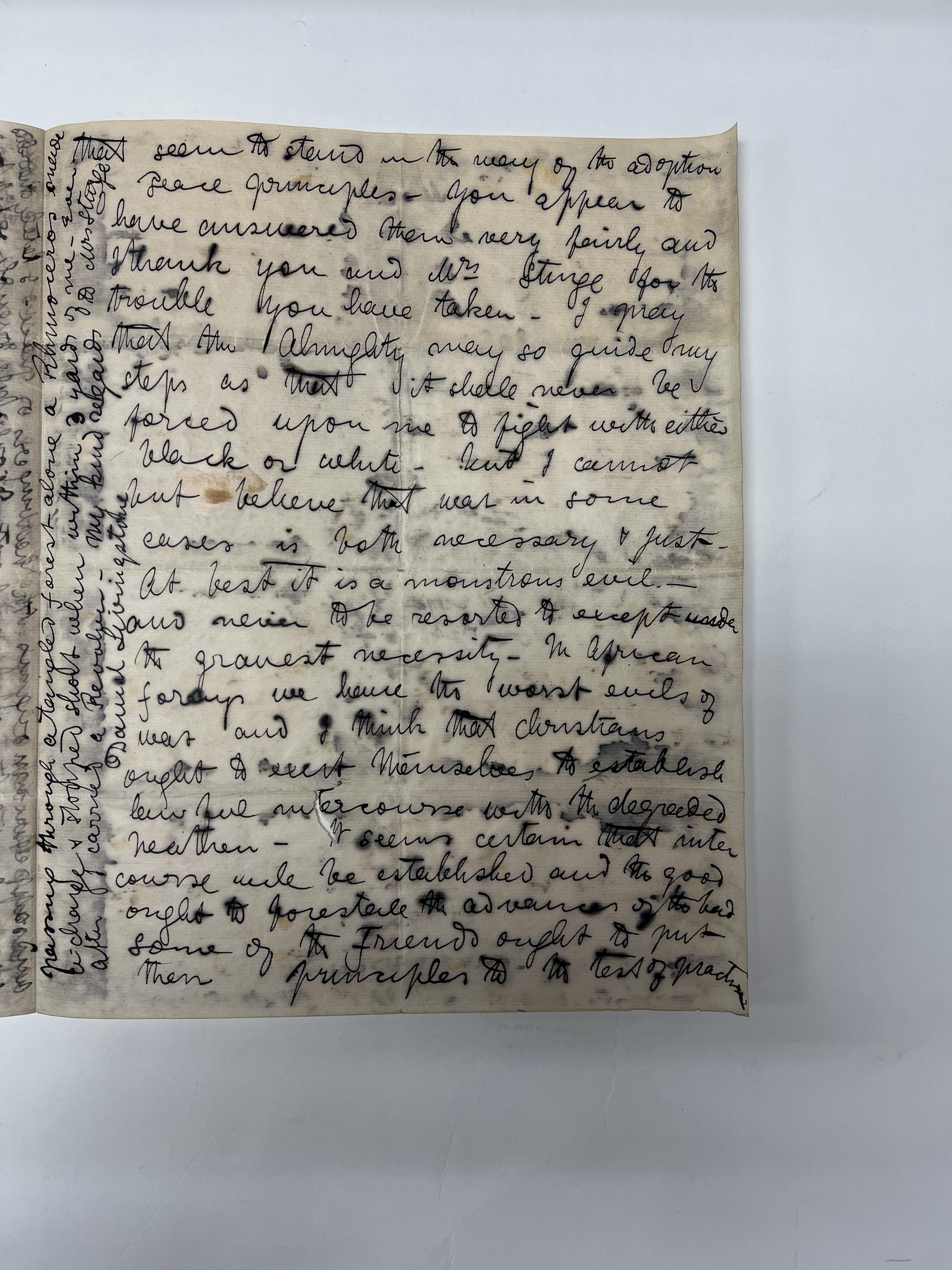 Livingston (David), A 2 page letter relating to th - Image 2 of 5