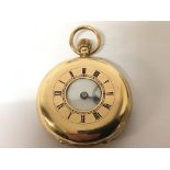 A Quality 18carat gold half Hunter pocket watch bu