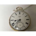 An 18carat gold cased open face pocket watch maker