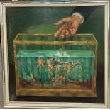 Alex Cohen, surrealist Oil on canvas signed, title