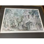 A signed Francis Russell Flint print titled The Te