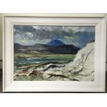 Rachel Grainger Hunt, White Rocks, Iona, Oil on Bo