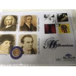The millennium full sovereign first day cover .
