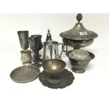 A collection of silver plate various.