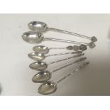 A Collection of Vintage Chinese silver spoons mixe