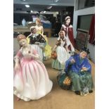 A Collection Of six Royal Doulton figures.