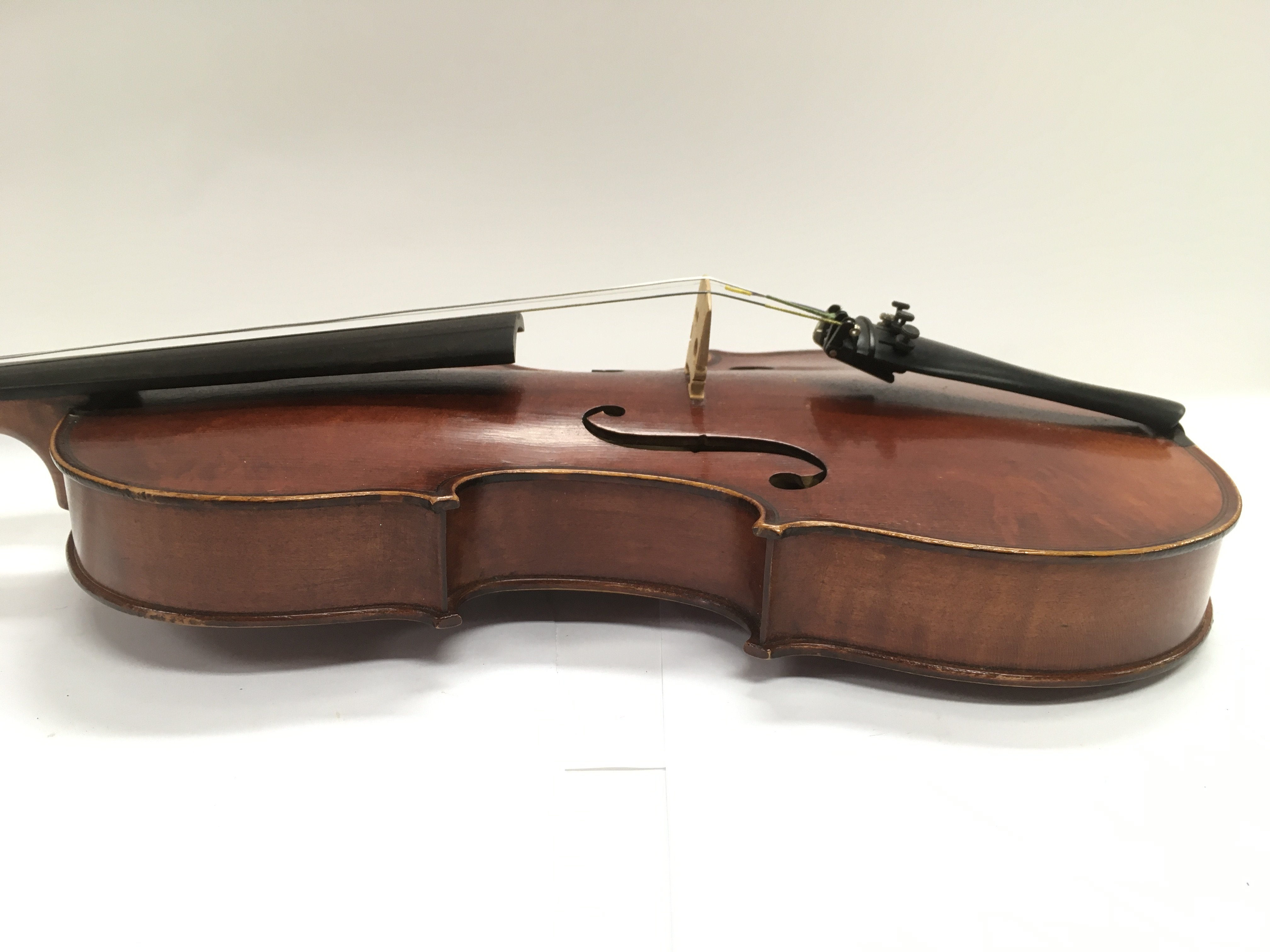 A circa 1920 Thibouville Lamp cased violin with bow. - Image 5 of 8