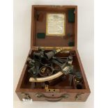 A cased Heath and Co. 1944 cased sextant.