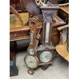 2 antique barometers in need of restoration.