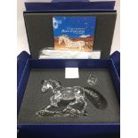 A boxed Swarovski 2014 annual edition 'Horse Esperanza' with COA and gloves.