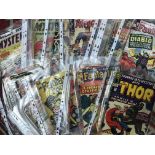 A collection of Comics including Thor and Fantastic Four