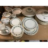 A Royal Doulton Tapestry pattern dinner service. (