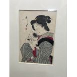 NO RESERVE - A framed Japanese wood block print fr