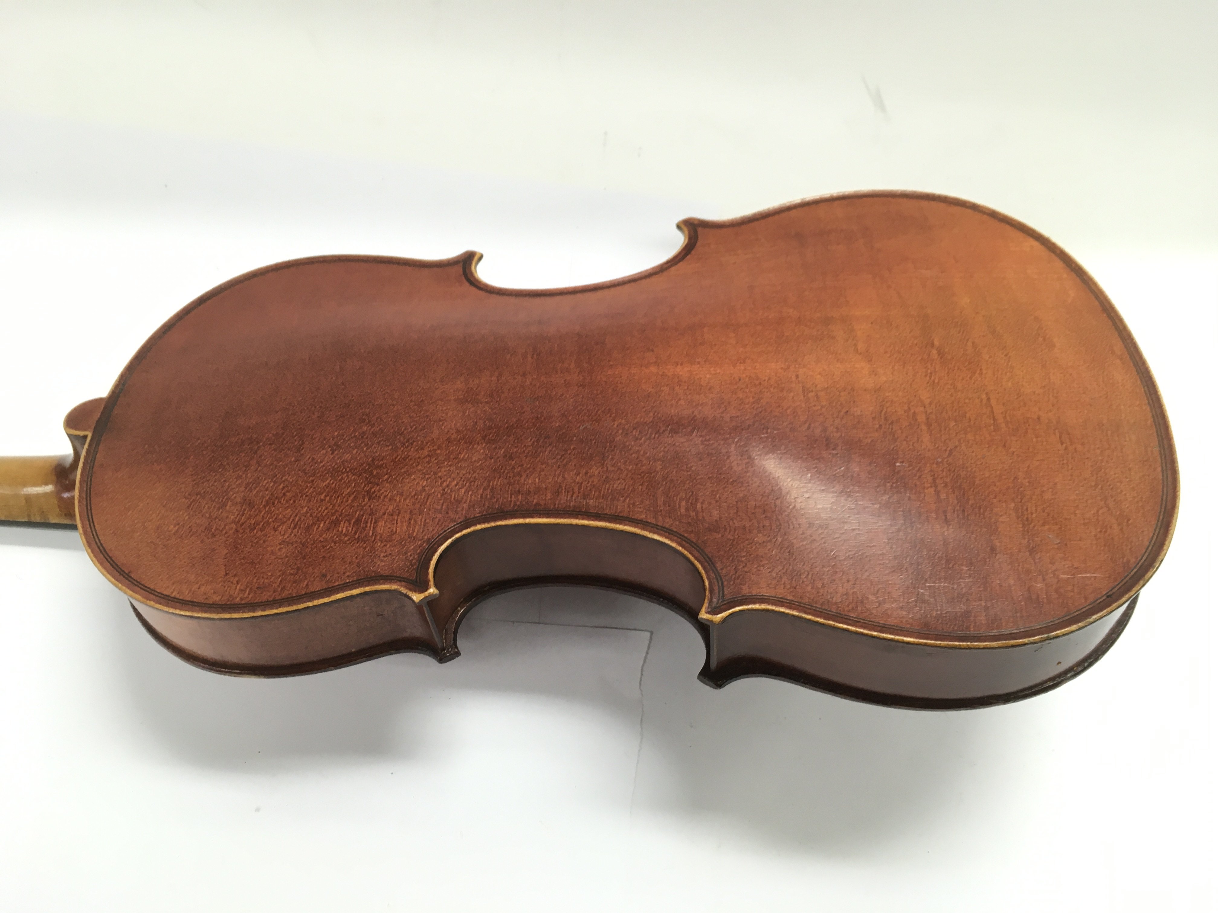 A circa 1920 Thibouville Lamp cased violin with bow. - Image 7 of 8