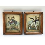 Two small framed Victorian prints, approx 15cm x 1