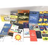 A collection of various motoring books - maps and