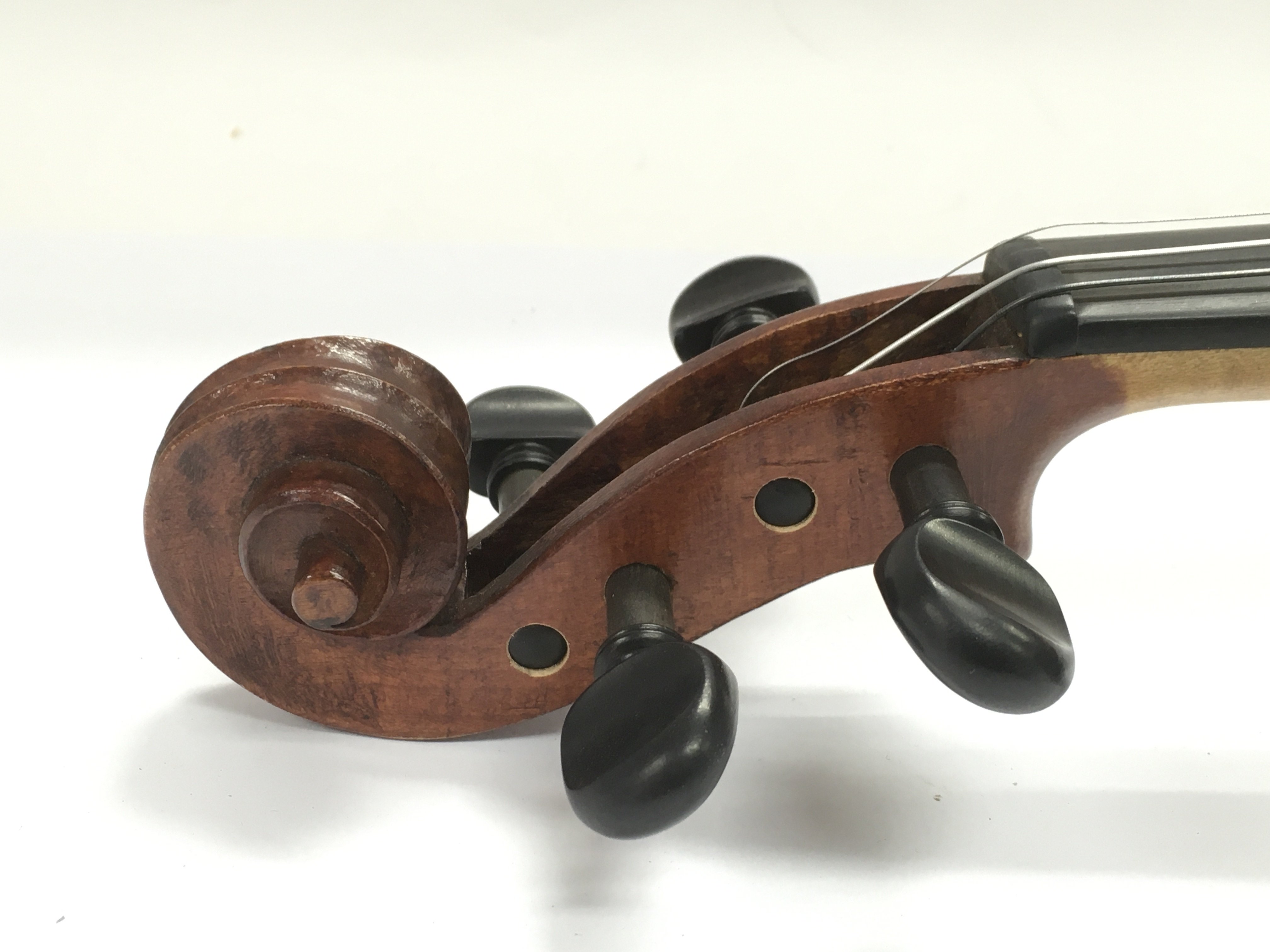 A circa 1920 Thibouville Lamp cased violin with bow. - Image 2 of 8