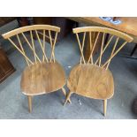 2 Ercol chairs stick back
