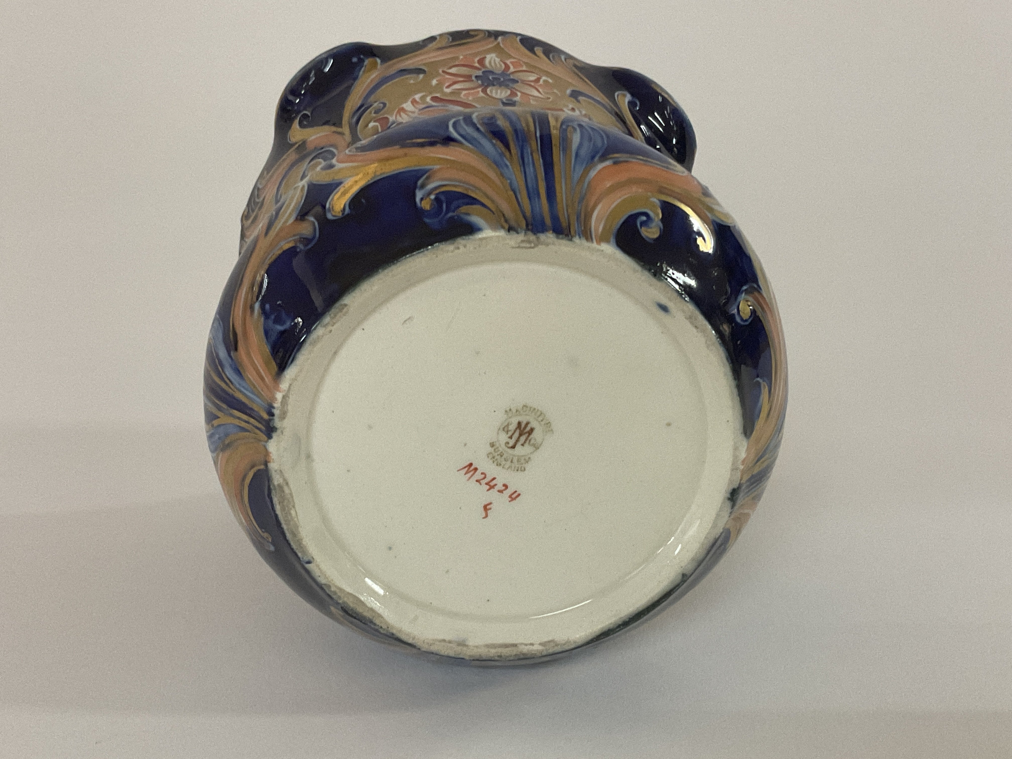 A Moorcroft Macintyre fluted rim planter with Alah - Image 3 of 3