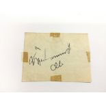 A Muhammad Ali autograph, no provenance. Please no