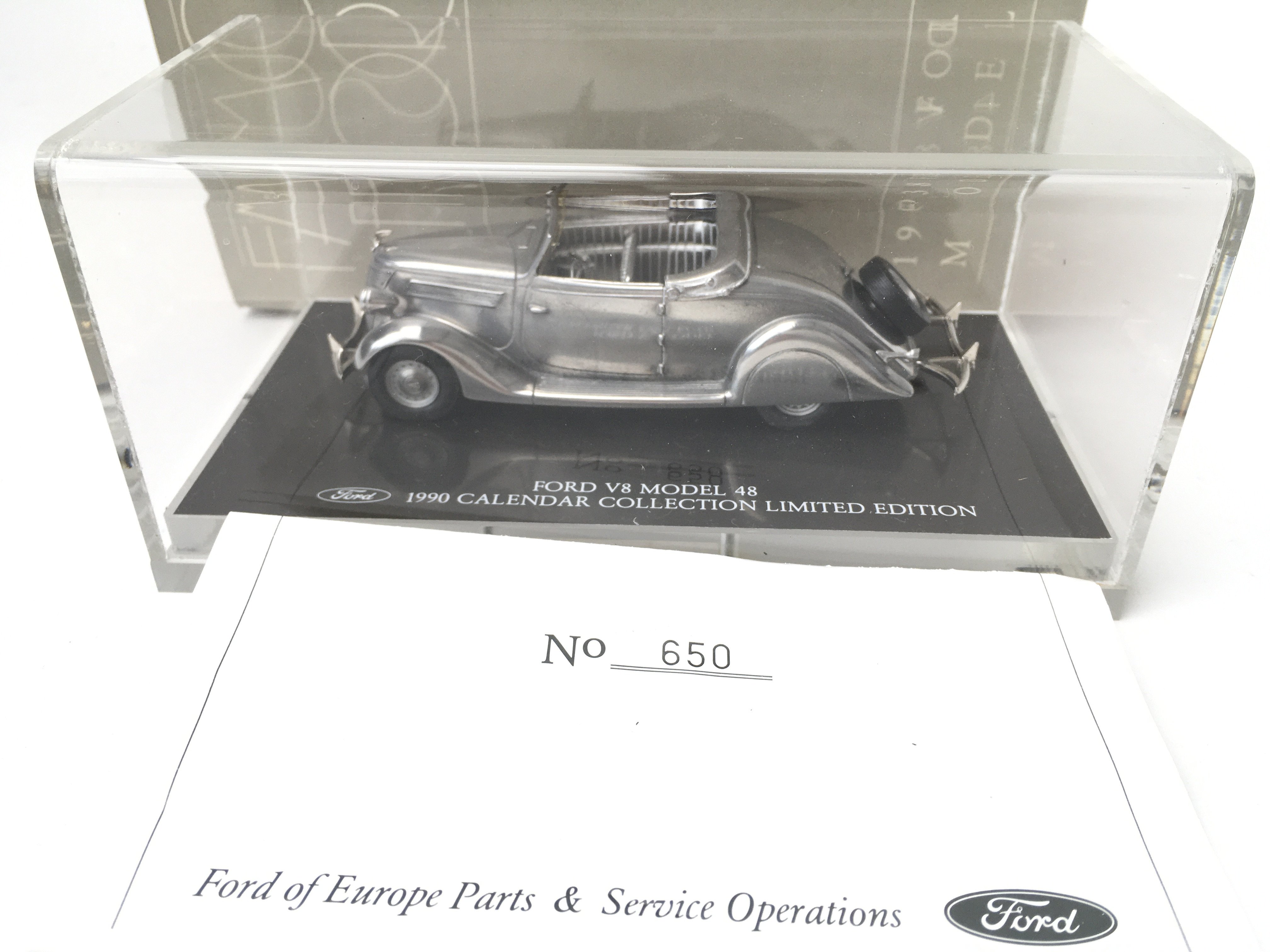 A Boxed Ford1990 Calendar Collection Ford V8 Model