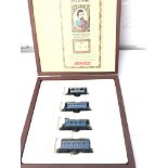 A Wooden Box Set Arnold Wagons With Certificate #1