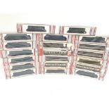 A Collection of 20 Lima N Gauge Coaches. Boxed.