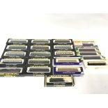 Collection of various N gauge coaches including 1