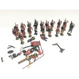 A Collection of Lead Soldiers including Scottish P