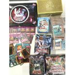A Box Containing A Collection of Yu-Gi-Oh Cards an