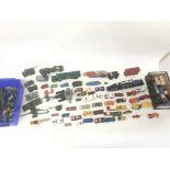 Collection of various playworn vehicles including