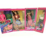 3 X Boxed Barbies and a Boxed Ken.(4).