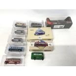 Collection of buses- coaches including corgi.