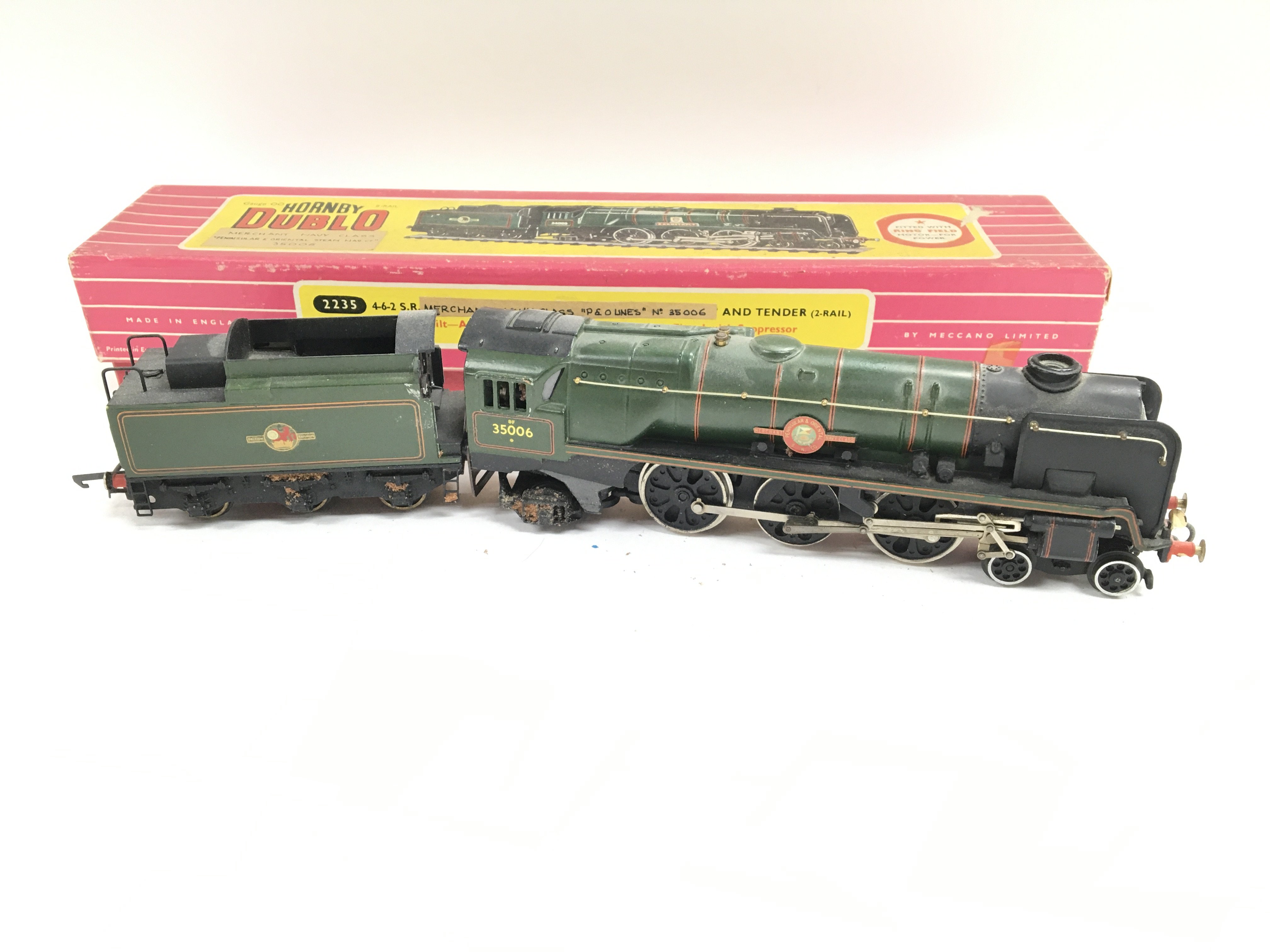 A Hornby Dublo 00 Gauge Merchant Navy Class p&o Li - Image 2 of 2