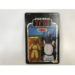 Unpunched return of the Jedi carded Klaatu figure.