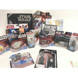 A Box Containing a Collection of Star Wars Figures