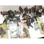 A Collection of Lord of the Rings Figures some box