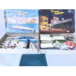 2 Boxes of Tri-ang Ships and Harbours. Including t