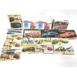 Collection of various model kits including Airfix