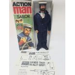 A Boxed Palitoy Action Man Sailor with Eagle Eyes.