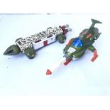 A Playworn Corgi Eagle and UFO Interceptor.