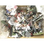 A Box Containing A Collection of Loose Britains Figures.