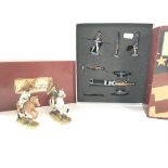 A Collection of Boxed Britains. A South Carolina Mounted Militia #17584. A American 6 Pound Gun &